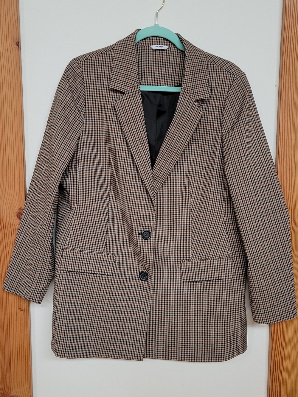 Blazer Penningtons Brown and Black Houndstooth